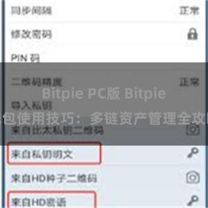 Bitpie PC版 Bitpie钱包使用技巧：多链资产管理全攻略