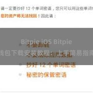 Bitpie iOS Bitpie钱包下载安装教程：上手简易指南