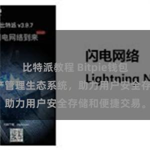 比特派教程 Bitpie钱包：打造数字资产管理生态系统，助力用户安全存储和便捷交易。