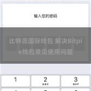 比特派国际钱包 解决Bitpie钱包常见使用问题