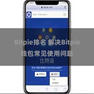 Bitpie排名 解决Bitpie钱包常见使用问题