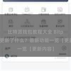 比特派钱包教程大全 Bitpie钱包更新了什么？最新功能一览【更新内容】