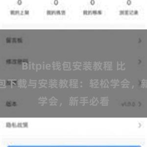 Bitpie钱包安装教程 比特派钱包下载与安装教程：轻松学会，新手必看