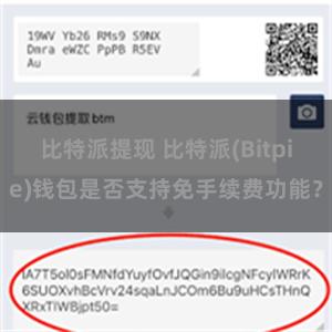 比特派提现 比特派(Bitpie)钱包是否支持免手续费功能？