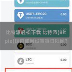 比特派轻松下载 比特派(Bitpie)钱包如何设置每日限额？