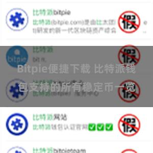 Bitpie便捷下载 比特派钱包支持的所有稳定币一览