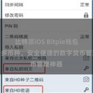 比特派iOS Bitpie钱包：支持多币种，安全便捷的数字货币管理神器