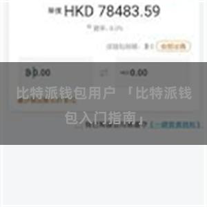 比特派钱包用户 「比特派钱包入门指南」