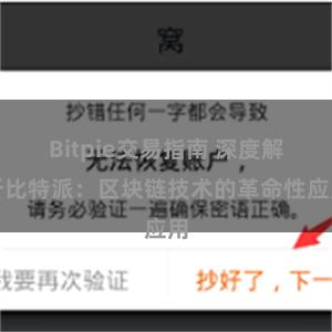 Bitpie交易指南 深度解析比特派：区块链技术的革命性应用