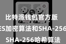 比特派钱包官方版  举例AES加密算法和SHA-256哈希算法